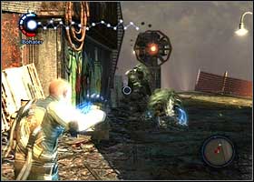 To get even higher, use the numerous neon signs attached to the structure - Zeke's failure - Walkthrough - inFAMOUS - Game Guide and Walkthrough