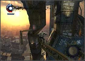 Jump onto the metal rail coming out of the wall - Zeke's failure - Walkthrough - inFAMOUS - Game Guide and Walkthrough