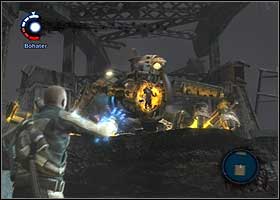 You can avoid most of the projectiles by hiding behind a concrete cover - Zeke's failure - Walkthrough - inFAMOUS - Game Guide and Walkthrough