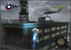 Use the Lightning Storm ability and the jammer will explode - Kessler's last message - part 1 - Walkthrough - inFAMOUS - Game Guide and Walkthrough