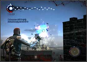 Destroy the AA guns placed of a couple skyscrapers' roofs - Kessler's last message - part 2 - Walkthrough - inFAMOUS - Game Guide and Walkthrough