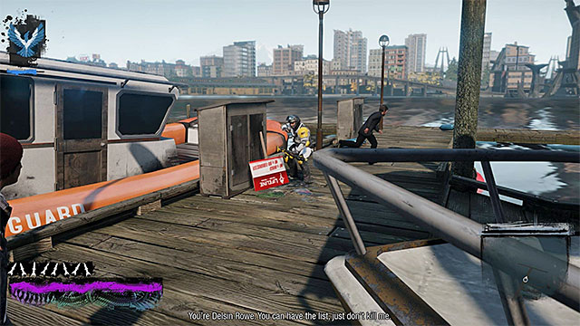 You can knock down or kill the person that you find - Chapter 4, part 3 - things to do in the game - inFamous Paper Trail - inFamous: Second Son - Game Guide and Walkthrough