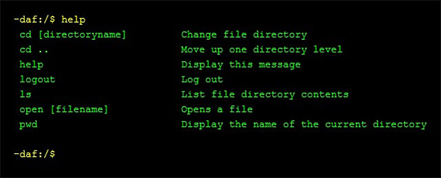 The list of command displays after you enter the Help command - Chapter 5, part 2 - things to do outside the game - inFamous Paper Trail - inFamous: Second Son - Game Guide and Walkthrough