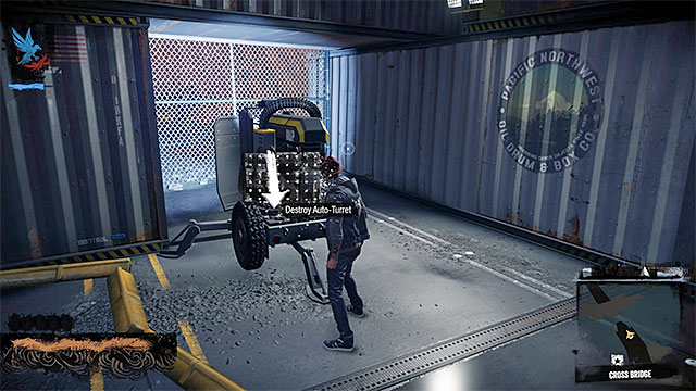 You can easily sabotage Auto-Turrets - 8: The Test - Walkthrough - inFamous: Second Son - Game Guide and Walkthrough