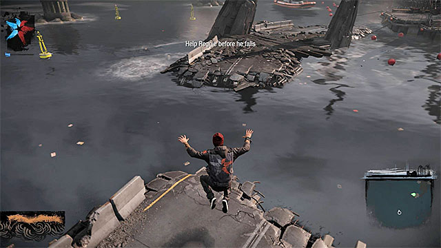 Use left platforms to get to Reggie - Prologue: Parting of the Ways - Walkthrough - inFamous: Second Son - Game Guide and Walkthrough