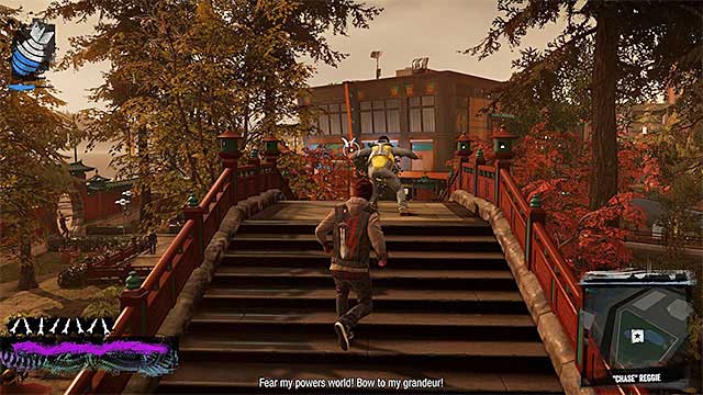 During the pursuit, Reggie will be overactive - 10: Reggie takes Flight - Walkthrough - inFamous: Second Son - Game Guide and Walkthrough