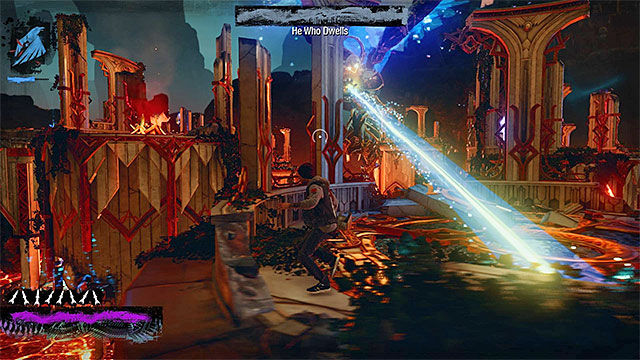 You wont be safe behind pillars, because they can be easily destroyed - 11: Heavens Hellfire - Walkthrough - inFamous: Second Son - Game Guide and Walkthrough