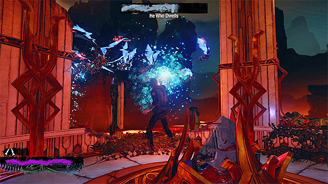 You can additionally, lay fire down on the smaller angels, for more damage but, do not forget to reach a safe ledge - 11: Heavens Hellfire - Walkthrough - inFamous: Second Son - Game Guide and Walkthrough