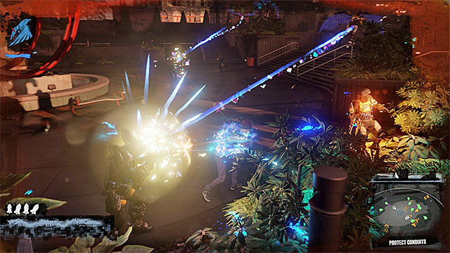 Look for elite enemies and try to eliminate them - 13a: Flight of Angels - Walkthrough - inFamous: Second Son - Game Guide and Walkthrough