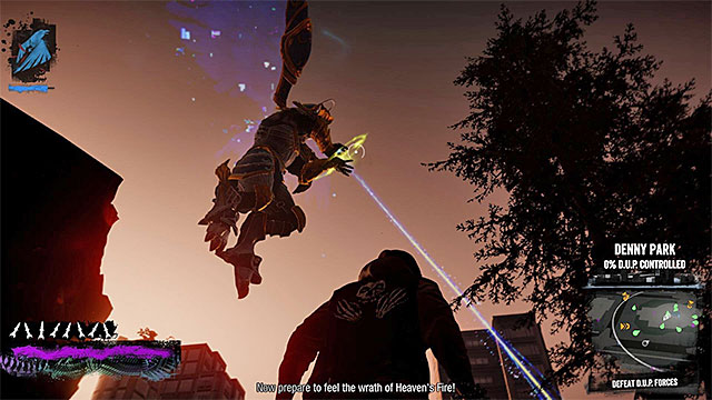 Appearance of the big angel makes battle easier - 13a: Flight of Angels - Walkthrough - inFamous: Second Son - Game Guide and Walkthrough