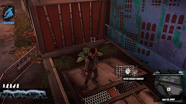 Entrance to Eugenes hideout - Chapter 2, part 3 - things to do in the game - inFamous Paper Trail - inFamous: Second Son - Game Guide and Walkthrough
