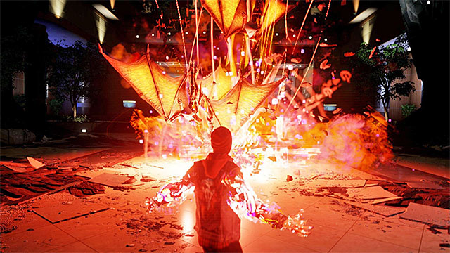 After you launch the special attack, the first phase of the fight will end - 17b: Kill Augustine - defeating Augustine - Walkthrough - inFamous: Second Son - Game Guide and Walkthrough