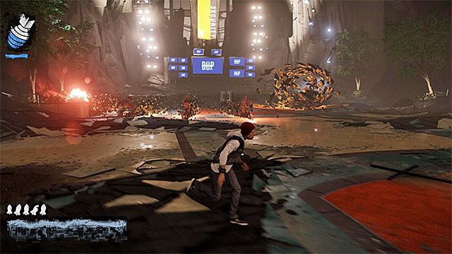 Dodge to prevent taking damage from Augustines attacks - Brooke Augustine #2 - Boss fights - inFamous: Second Son - Game Guide and Walkthrough