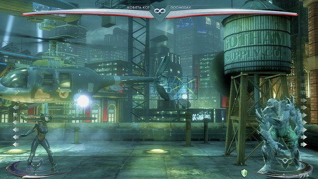 At the right edge of the arena theres a wooden water tower - Injustice Gods Among Us: Gotham, arena guide - Arenas - Injustice: Gods Among Us Game Guide