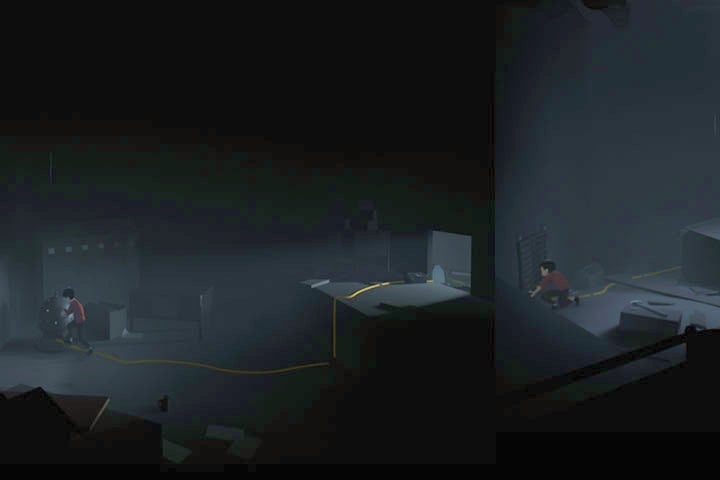 When you will run through the buildings, you will encounter a large (slightly ruined) sign - How to unlock all achievements and the secret ending in Inside - Walkthrough - Inside Game Guide