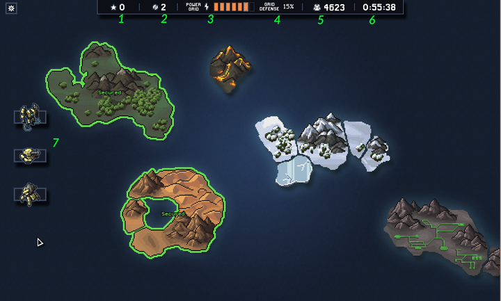 This place contains the amount of acquired Corporate Reputation - Into the Breach: Interface - World Map - Basics - Into the Breach Game Guide