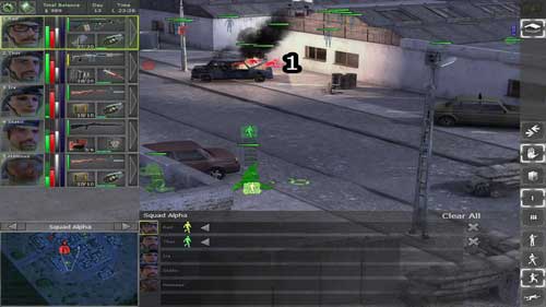 When few enemies remain, we can send Red on Thors position and start moving in the direction of main entrance to the club (1) - Remaining locations - p. 1 - Remaining locations - Jagged Alliance: Back in Action - Game Guide and Walkthrough