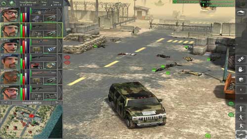 More or less in the middle of runway start firing at enemies guarding or patrolling the eastern part of an airport - Southern Airport - Final locations - Jagged Alliance: Back in Action - Game Guide and Walkthrough