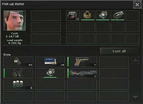 Brown: color used for weapons which should be used or can be found on the map - Used marks and users interface - Campaign - introduction & Command Center - Jagged Alliance: Crossfire - Game Guide and Walkthrough