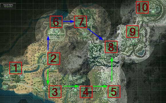 Legend - World Map - Campaign - introduction & Command Center - Jagged Alliance: Crossfire - Game Guide and Walkthrough
