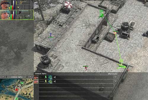 Alternately place in a way which allows you fire at enemies located in different directions - Coastal settelment [3] - p. 2 - Campaign - southern way - Jagged Alliance: Crossfire - Game Guide and Walkthrough