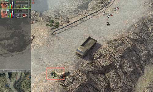 At the beginning, notice if any patrol is heading at you - Mine and Roadblock [7] - Campaign - northern way - Jagged Alliance: Crossfire - Game Guide and Walkthrough