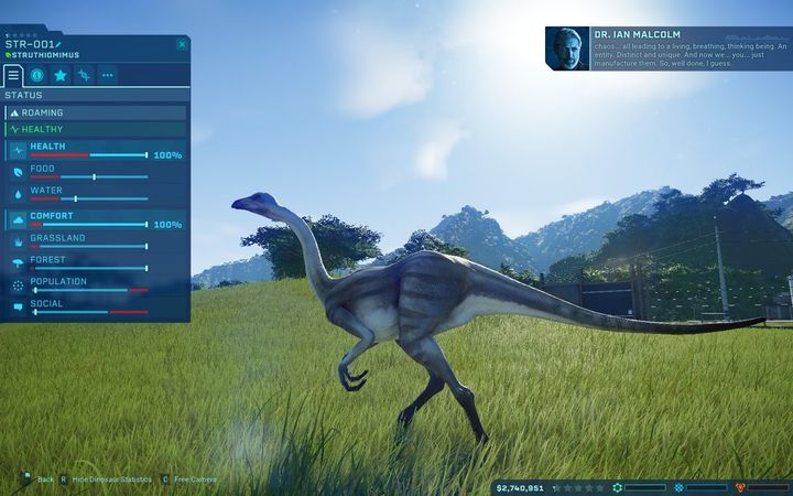 Another important factor affecting comfort is the population index and establishing contacts index - How to take care of dinosaurs in Jurassic World Evolution? - Park management - Jurassic World Evolution Game Guide