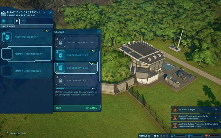 Improving your buildings and units is not essential, but if you want to get as many stars as possible for your park, you will need them - Upgrading structures in Jurassic World Evolution - Park management - Jurassic World Evolution Game Guide