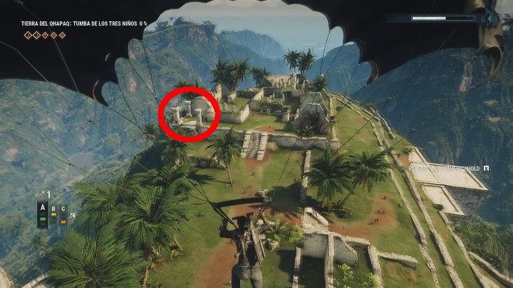 The third (and the last) lever is in the center of the location - Tomb Tumba De Los Tres Ninos - Tomb Locations - Just Cause 4 Guide