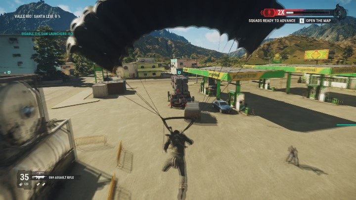 During the mission, you will reach two locations where you have to destroy three anti-aircraft cannons - otherwise, Cesar wont be able to fly towards the destination - Windwalker The Stormchaser | Main Missions walkthrough for Just Cause 4 - Main missions - Just Cause 4 Guide