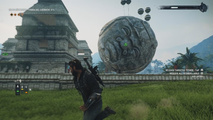 The obstacle are the staircase next to the target - Tomb Tumba Del Guerrero - Tomb Locations - Just Cause 4 Guide