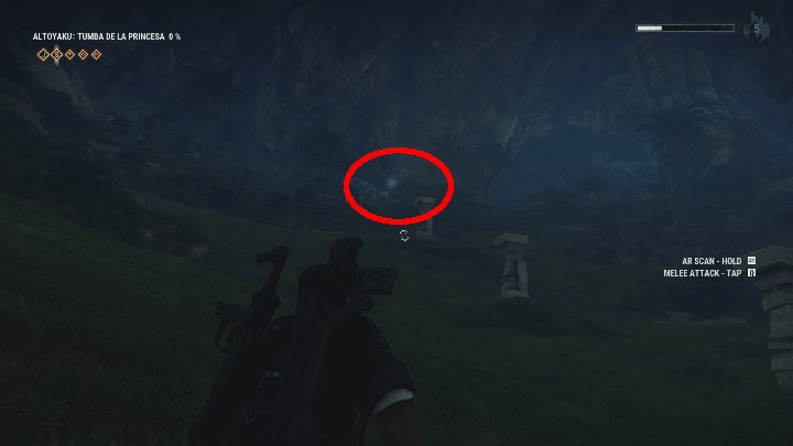 You find yourself in the circle area where you have to deliver the head of the statue - Tomb Tumba De La Princesa - Tomb Locations - Just Cause 4 Guide