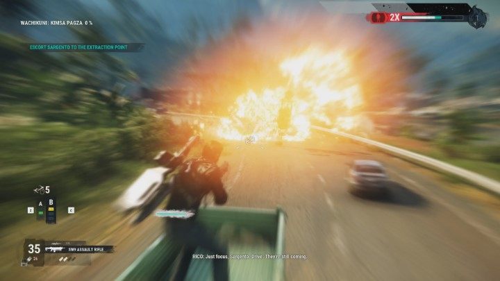 You will be constantly attacked by enemies while driving - Behind the Lines | Sargento Missions walkthrough for Just Cause 4 - Sargento Missions - Just Cause 4 Guide