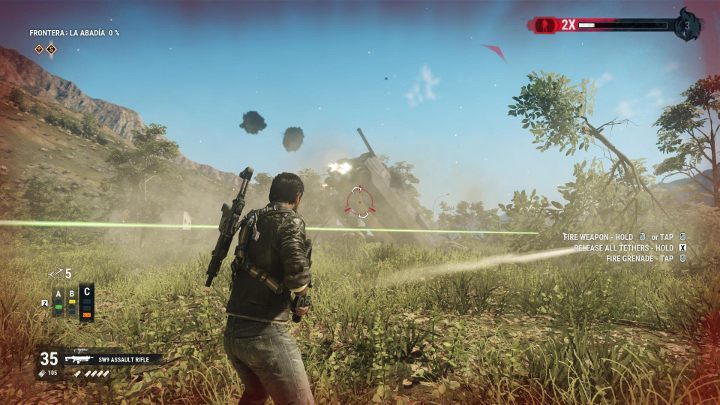 Booster modification attaches small rocket engines to targets. - How to upgrade the grappling hook in Just Cause 4? - FAQ - Just Cause 4 Guide