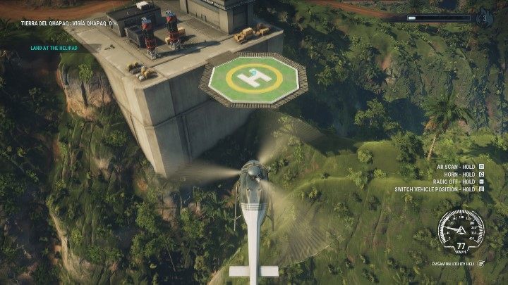 The next destination will be a helicopter flight to a nearby location (it will be marked on your screen) - Illapa Project | Main missions walkthrough for Just Cause 4 - Main missions - Just Cause 4 Guide