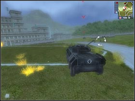 You will have to destroy this tank (#1) - [Mission 19] Taking Out the Garbage Vol. 1 - Walkthrough - Just Cause - Game Guide and Walkthrough