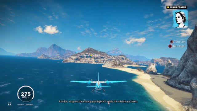 Use the nearby plane to quickly get to the destination point indicated by the marker. - An Act of Piracy - Walkthrough - Just Cause 3 - Game Guide and Walkthrough