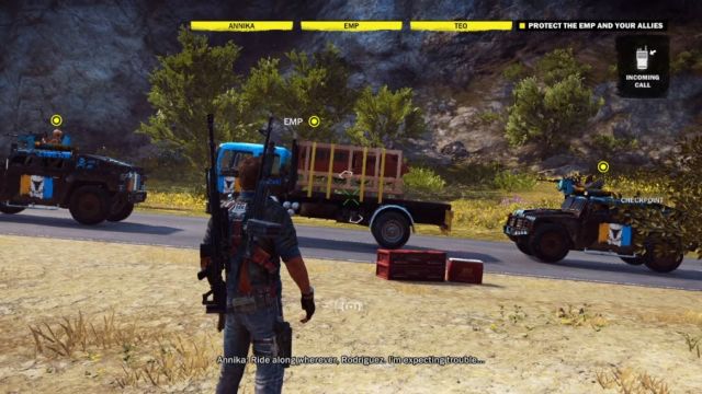 During this mission you have to protect three different vehicles. - A Long and Dangerous Road - Walkthrough - Just Cause 3 - Game Guide and Walkthrough