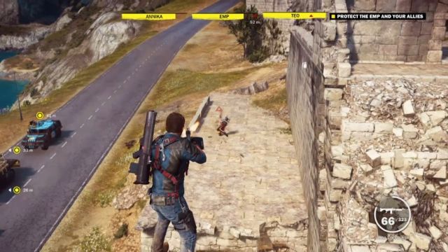 The convoy will be stopped from time to time by enemy ambushes. - A Long and Dangerous Road - Walkthrough - Just Cause 3 - Game Guide and Walkthrough