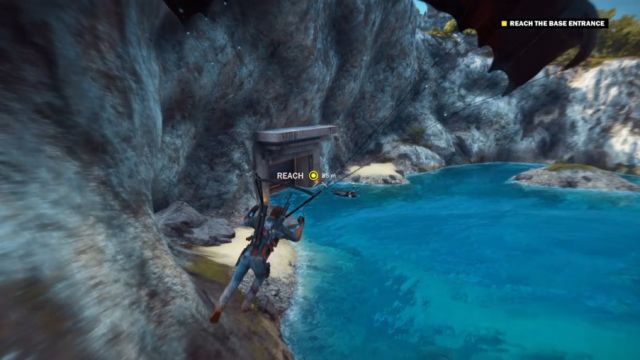 The entrance to the base. - Tangled Up in Blue - Walkthrough - Just Cause 3 - Game Guide and Walkthrough