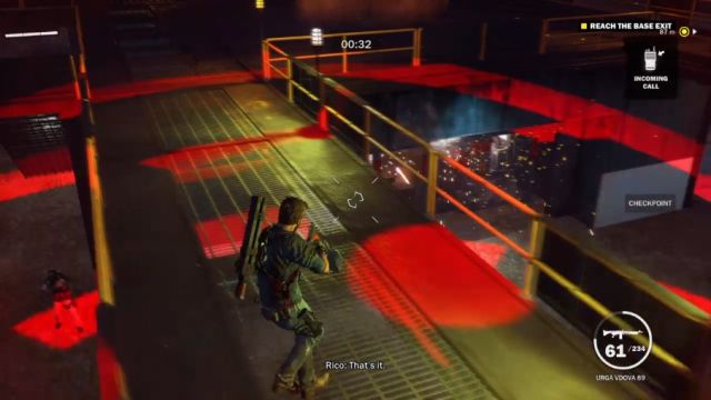 When a red circle appears below you, it means that youre doing your job too slow! - Tangled Up in Blue - Walkthrough - Just Cause 3 - Game Guide and Walkthrough