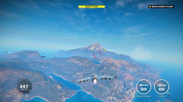 Destroying enemy jets is incredibly easy, thanks to the homing missiles. - Rico and the Rose - Walkthrough - Just Cause 3 - Game Guide and Walkthrough