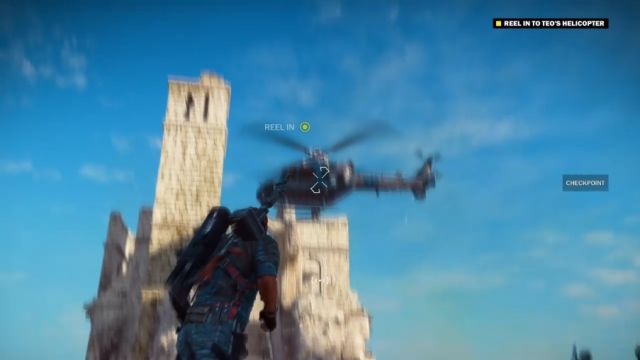 Attach yourself to Teos helicopter. - Derailed Extraction - Walkthrough - Just Cause 3 - Game Guide and Walkthrough