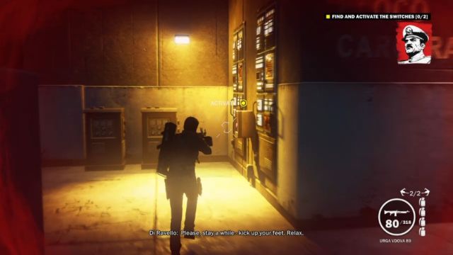 The location of the first switch - the second one can be found on the opposite corner of the room. - The Great Escape - Walkthrough - Just Cause 3 - Game Guide and Walkthrough