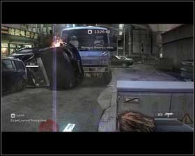 The motorcycles will do a slide right before you and you have to avoid it - Chapter 2 - The Details - p. 1 - Walkthrough - Kane & Lynch 2: Dog Days - Game Guide and Walkthrough