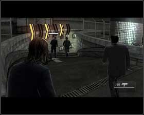 After killing the rest of the enemies [1], head to the underground parking lot with Glazer [2] - Chapter 2 - The Details - p. 1 - Walkthrough - Kane & Lynch 2: Dog Days - Game Guide and Walkthrough