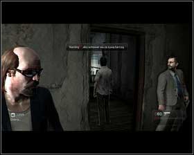 The next door on the left [1] leads to a corridor, which will take you to a big room - Chapter 3 - Blood, Sweat and Tears - p. 1 - Walkthrough - Kane & Lynch 2: Dog Days - Game Guide and Walkthrough