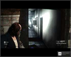 Once the fight is over, open the opposite door [1], which will lead you to a gangster-filled corridor [2] - Chapter 3 - Blood, Sweat and Tears - p. 1 - Walkthrough - Kane & Lynch 2: Dog Days - Game Guide and Walkthrough