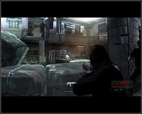 The room is crawling with enemies, so try to stay behind the first cover for as long as possible - Chapter 3 - Blood, Sweat and Tears - p. 1 - Walkthrough - Kane & Lynch 2: Dog Days - Game Guide and Walkthrough