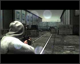 Leave the rest for later and firstly take care of the one behind you (sometimes there can be two soldiers there) - Chapter 8 - Out of Shanghai - Walkthrough - Kane & Lynch 2: Dog Days - Game Guide and Walkthrough